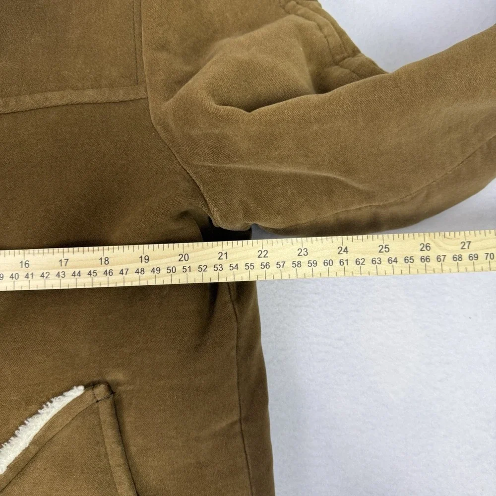 Vintage 60s Zero King Sherpa Lined Corduroy Car Coat Mens 40 Brown Made in USA - Picture 7 of 11